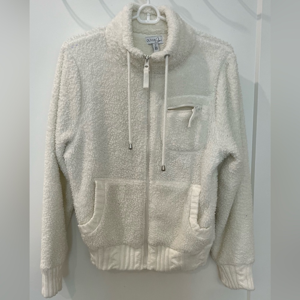 Olivia Sky Cream Sherpa Jacket